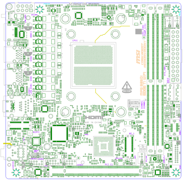 MSI MPG B850I EDGE TI WIFI AM5 Motherboard