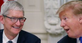 Tim Cook e Donald Trump