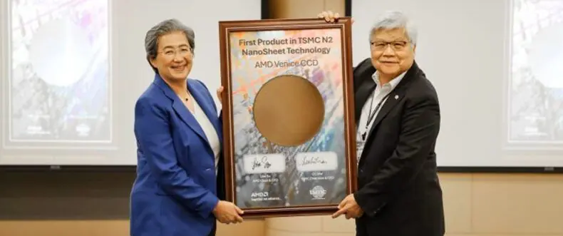 Imagem de: AMD confirma uso de 2nm da TSMC nos novos EPYC Venice e vê Samsung como opção