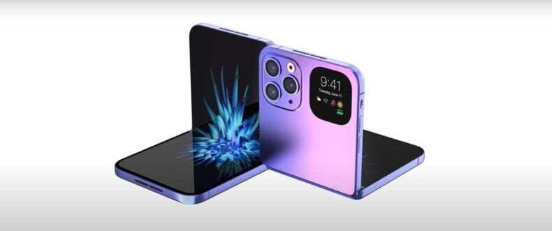 Imagem de: iPhone dobrável pode superar rivais com tela sem vinco e alta durabilidade