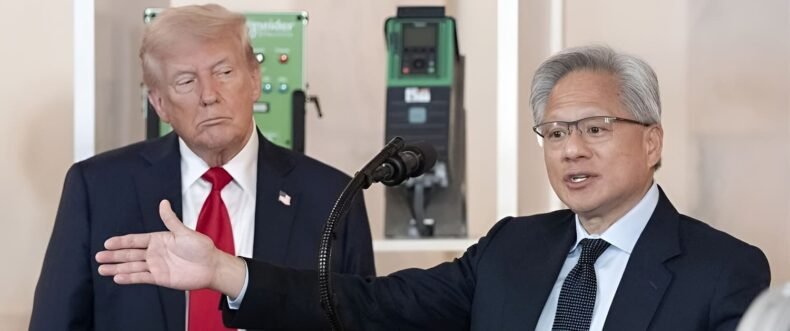 Imagem de: Trump queria quebrar a NVIDIA, mas mudou de ideia ao conhecer Jensen Huang