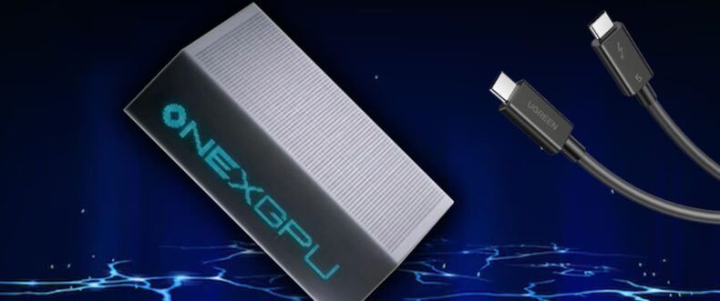 Imagem de: Primeira eGPU com Thunderbolt 5 e RX 7600M XT é revelada pela ONE-NETBOOK