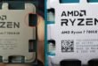 Imagem de: AMD faz mudanças no Ryzen 7 7800X3D e remove capacitores da parte superior do chip