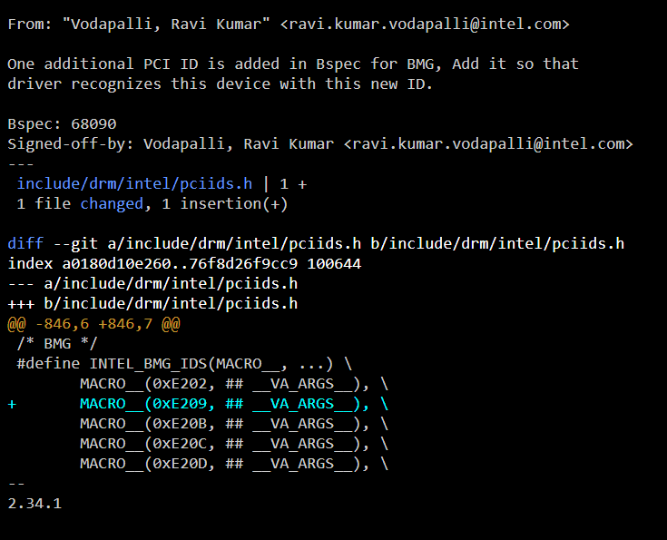 Linux Kernel Patch 0xE209