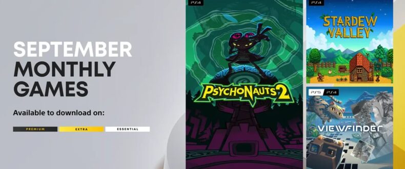 Imagem de: Jogos da PS Plus de setembro de 2025 incluem Psychonauts 2, Stardew Valley e Viewfinder