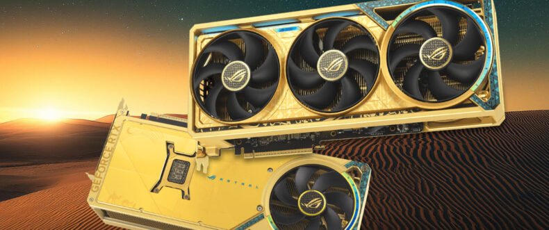 Imagem de: ASUS lança a ROG Astral RTX 5080 Dhahab CORE sem ouro real por quase R$ 9 mil