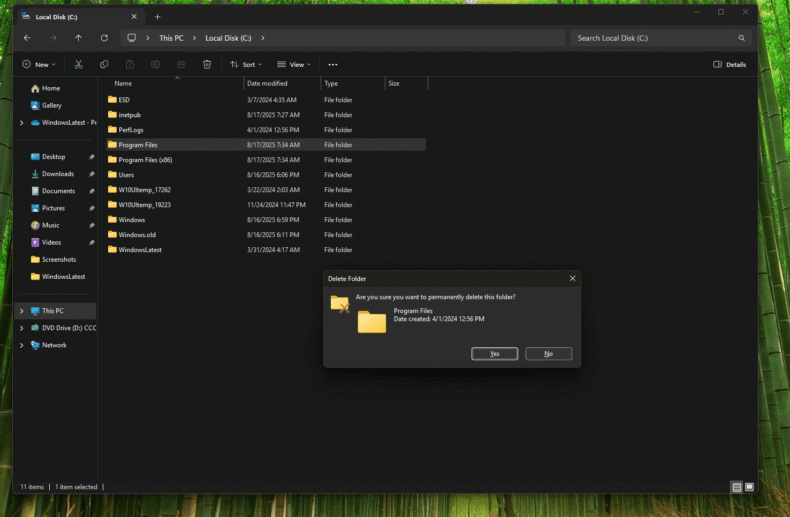 Windows 11 - Modo Escuro no Explorado de Arquivos
