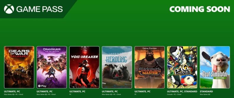 Imagem de: Xbox Game Pass recebe Dragon Age: The Veilguard, Gears of War e mais em agosto