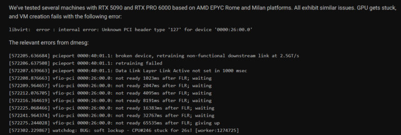 Bug que está travando GPUs da NVIDIA em ambientes virtuais