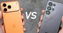 iPhone 17 Pro Max vs Galaxy S25 Ultra - Teste de queda
