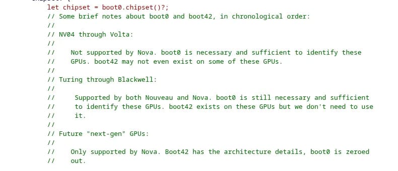 Código da próxima geração de GPUs da NVIDIA