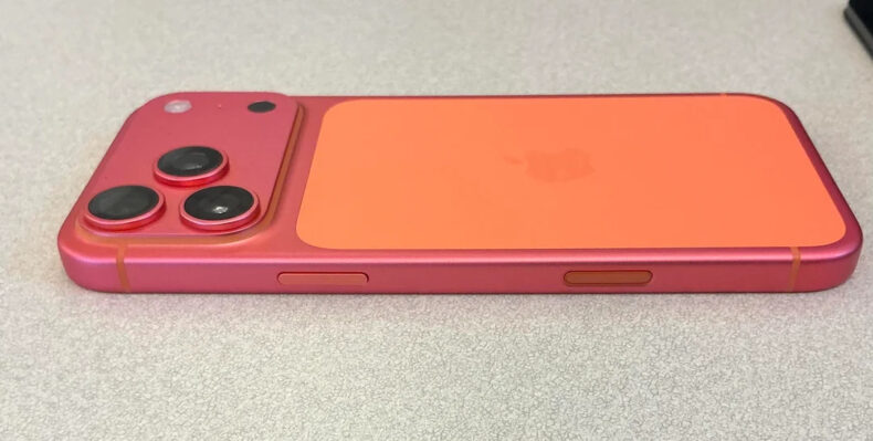 Descolorização do iPhone 17 Pro