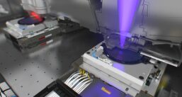 Dentro do estágio de wafer nxe3400 durante a exposição