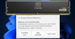 Ferramenta de diagnóstico de memória do Windows 11