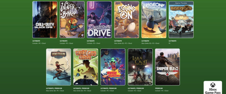Imagem de: Xbox Game Pass recebe Call of Duty: Black Ops 7 e outros lançamentos em novembro