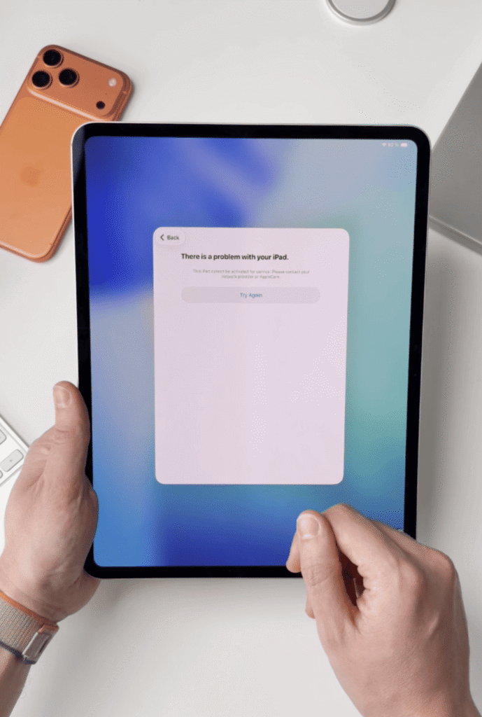 iPad Pro M5 inutilizado que foi vendido na Rússia
