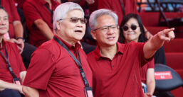 C.C. Wei e Jensen Huang