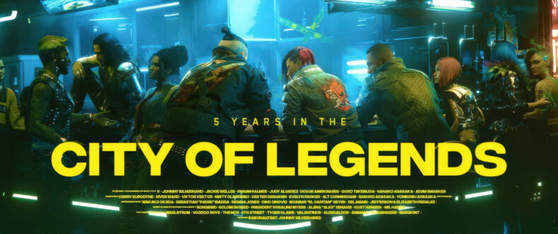 Imagem de: Cyberpunk 2077 completa 5 anos com descontos, produtos especiais e novo jogo de cartas