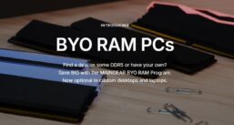 MAINGEAR PCs pré-montados com memória DDR5 BYO