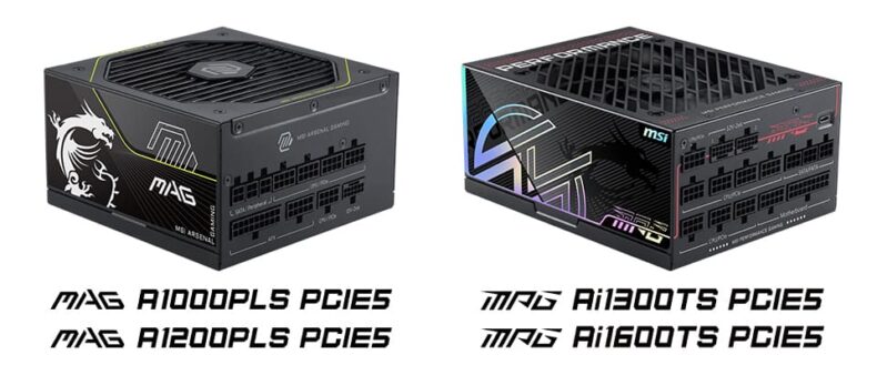 MSI MAG MPG PCIe5 PSUs