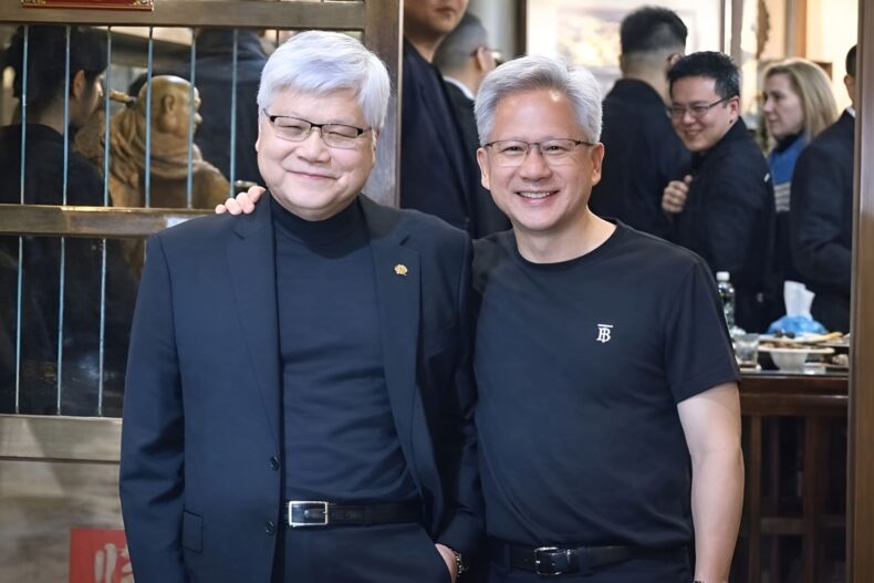 C.C. Wei e Jensen Huang