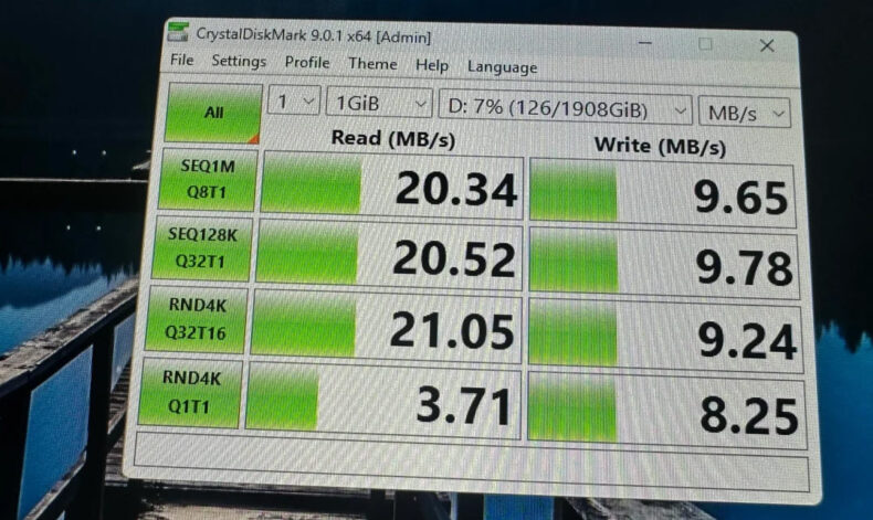 Velocidade do SSD Samsung 990 PRO de 2 TB falso