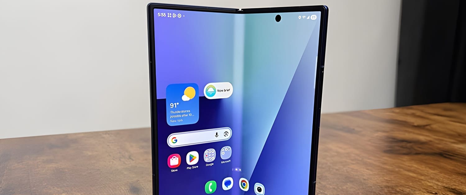 Imagem de: Samsung Galaxy Z Fold 8 deve trazer poucas mudanças e tela com vinco quase invisível
