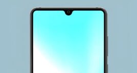 Smartphone com entalhe em forma de lágrima