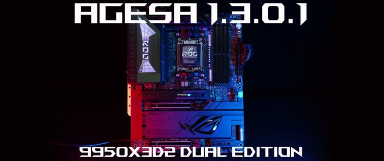 Imagem de: ASUS libera BIOS AGESA 1.3.0.1 para placas-mãe X870 com suporte ao Ryzen 9 9950X3D2