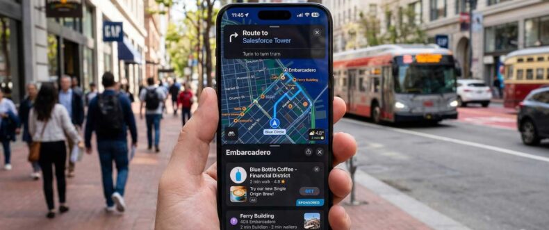 Imagem de: Apple Maps com anúncios pode irritar usuários, aponta relatório