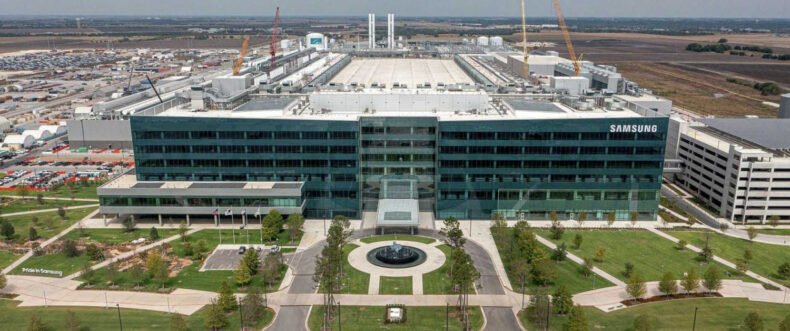 Imagem de: Fábrica da Samsung Taylor no Texas
