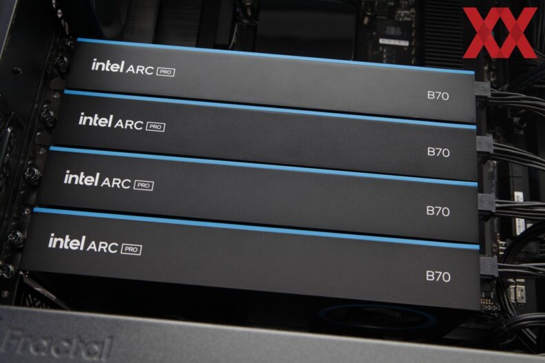 Intel Arc Pro B70 Quad GPU