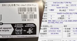 Intel Core Ultra 5 250K e Core Plus 270K Plus