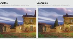 Imagem de: NVIDIA mostra compressão neural que reduz uso de VRAM em até 85% para jogos
