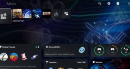 Interface do sistema do PlayStation 5