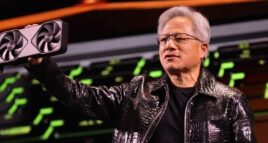 NVIDIA - Jensen Huang com uma RTX 5060
