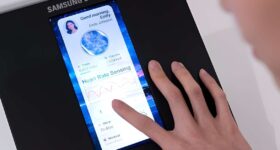 Imagem de: Samsung apresenta smartphone capaz de medir a pressão arterial com toque na tela