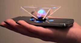 Spatial iPhone com tela da Samsung