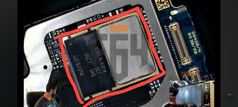 Esboço do encapsulamento do Exynos 2600 HPB e DRAM