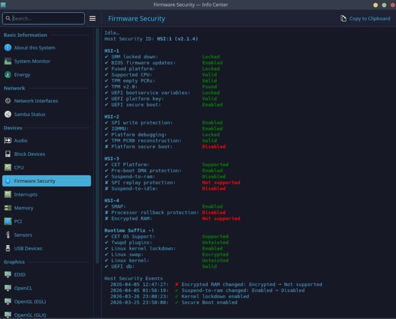 Firmware Security TSME