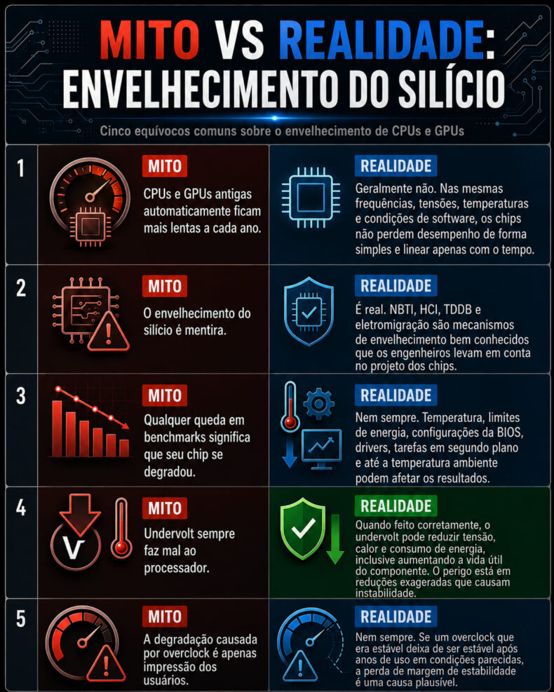 Mito vs realidade: envelhecimento do silício