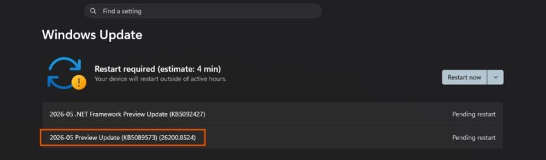 Perfil de baixa latência do Windows Update