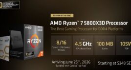 Processador AMD Ryzen 7 5800X3D Edição de 10º Aniversário