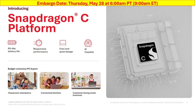 Qualcomm Snapdragon C Laptops