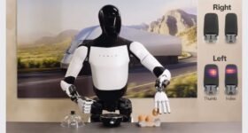 Imagem de: Produção em massa do robô humanoide Optimus da Tesla se aproxima com apoio de fornecedores de Taiwan