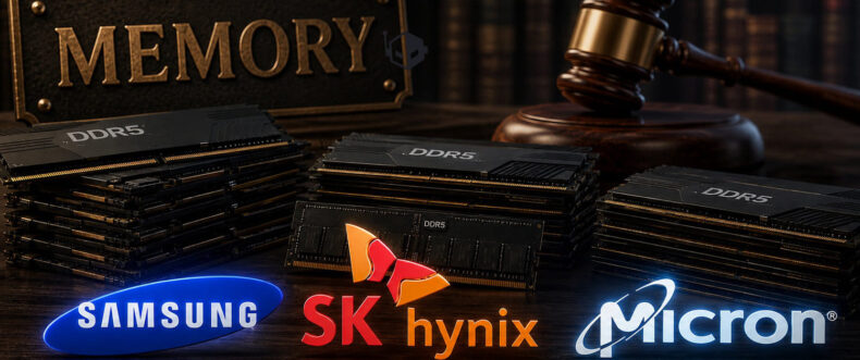 Imagem de: Samsung, Micron e SK Hynix são processadas nos EUA por suposta manipulação de preços da DRAM