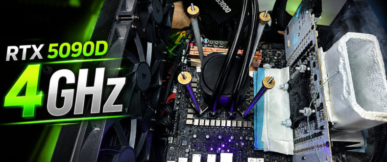 Imagem de: RTX 5090D bate 4 GHz em overclock e estabelece novo recorde para GPUs Blackwell