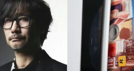 Kojima e disco de PlayStation