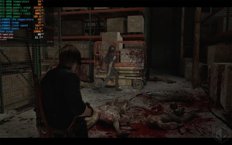 Resident Evil Requiem sendo jogado em um notebook com RTX 4090