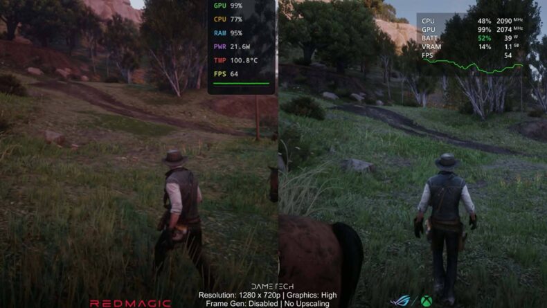 Snapdragon 8 Elite (Gen 5) vs Ryzen AI Z2 Extreme em testes de jogos - Teste 2